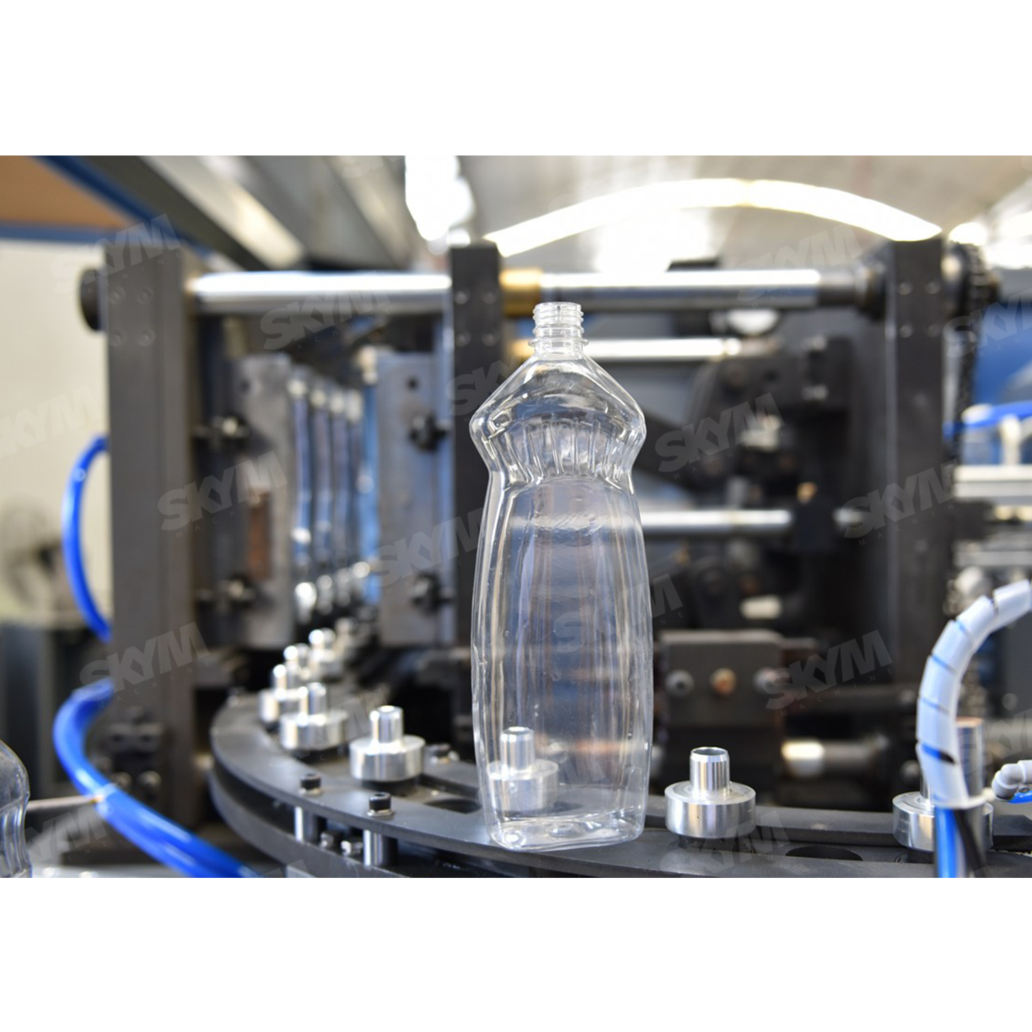 Máquina de moldeo por soplado de botellas de plástico semiautomática de 1000 ml